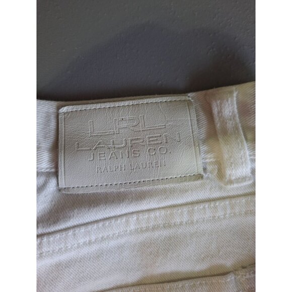 Lauren Ralph Lauren Womens Jeans Size 8 White Straight Leg Preppy Classiccore - Picture 3 of 10